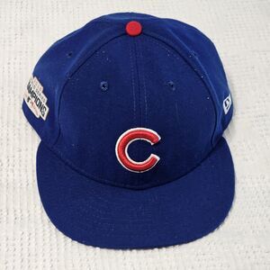 Chicago Cubs New Era Hat 59Fifty 7 1/4 Fitted 100% Wool 1876-1976 Patch on Side
